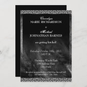 Uitnodiging tot weduwen via leder en kant (Voorkant / Achterkant)