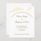 Uitnodiging tot weduwen zonder tijdloze bloeding (Voorkant / Achterkant)