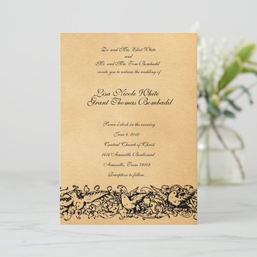  uitnodiging tot weduwschap (Staand voorkant)