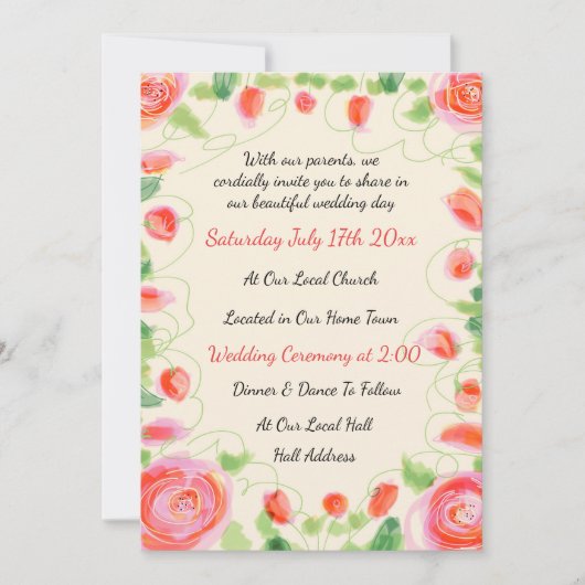 Uitnodiging tot weduwschap (Voorkant)