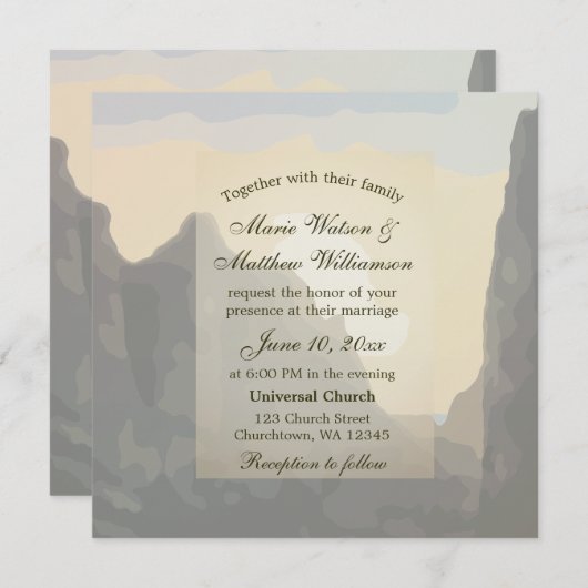 Uitnodiging tot weduwschap (Voorkant / Achterkant)