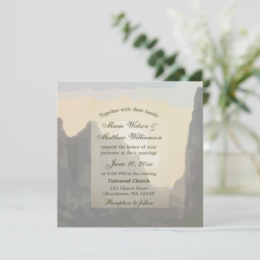 Uitnodiging tot weduwschap (Staand voorkant)