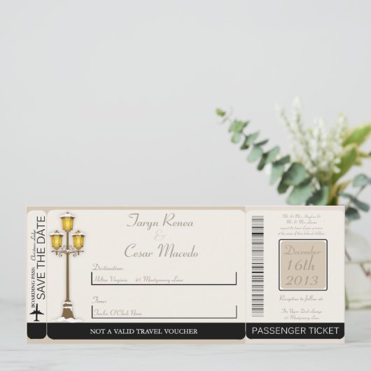 Uitnodiging tot weduwschap (Staand voorkant)