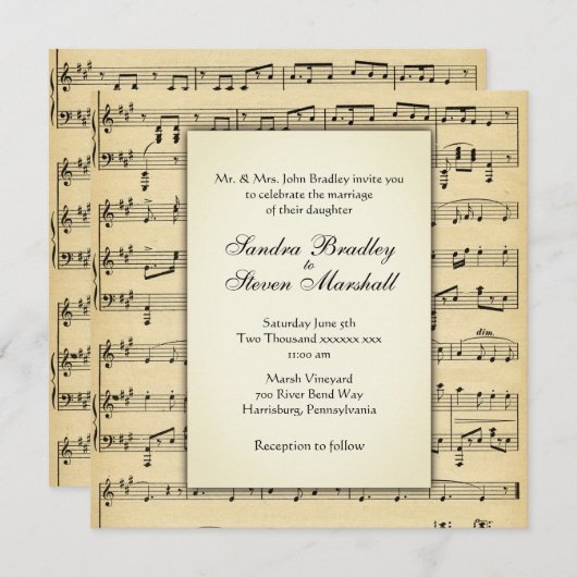  uitnodiging tot weduwschap (Voorkant / Achterkant)