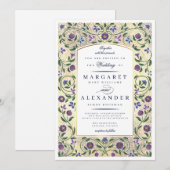 Uitnodiging tot weduwschap aan de rand / Faux Gold (Voorkant / Achterkant)