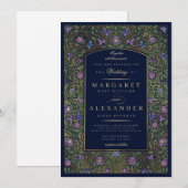 Uitnodiging tot weduwschap aan de rand / Faux Gold (Voorkant / Achterkant)