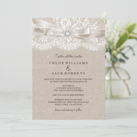   uitnodiging tot weduwschap en weduwschap (Staand voorkant)