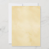  uitnodiging tot weduwschap in Cream Poster Style (Achterkant)
