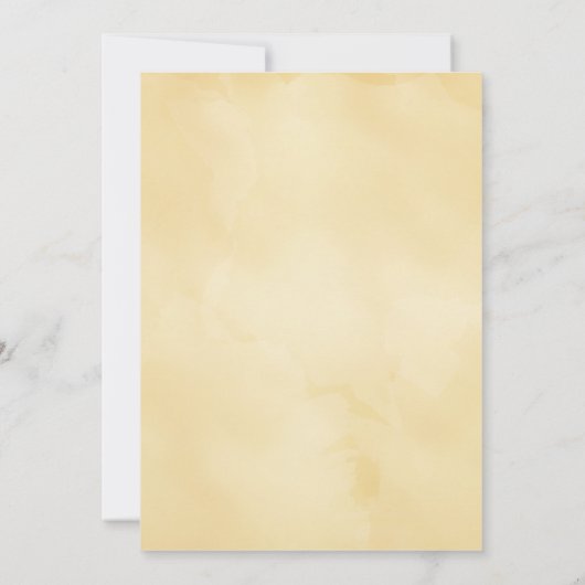  uitnodiging tot weduwschap in Cream Poster Style (Achterkant)