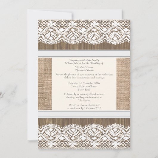 Uitnodiging tot weduwschap in het Rustische land B (Achterkant)