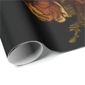 Uitnodiging tot weduwschap in Rustisch Sinaasappel Cadeaupapier (Rol Hoek)