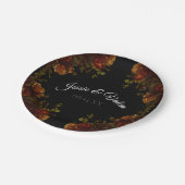 Uitnodiging tot weduwschap in Rustisch Sinaasappel Papieren Bordje (Gekanteld)