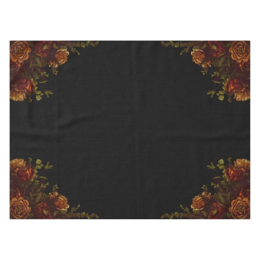 Uitnodiging tot weduwschap in Rustisch Sinaasappel Tafelkleed (Voorkant (Horizontaal))