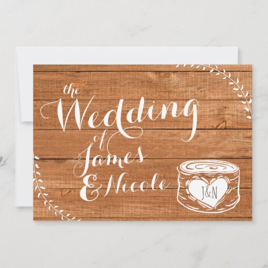 Uitnodiging tot weduwschap met bijtende eik (Voorkant)