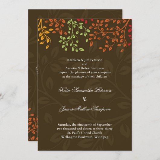 Uitnodiging tot weduwschap met een flinke kogel (Voorkant / Achterkant)