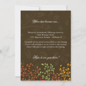 Uitnodiging tot weduwschap met een flinke kogel (Achterkant)