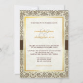 uitnodiging tot weduwschap met een ozonmonogram (Achterkant)