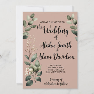 Uitnodiging tot weduwschap met een taupe