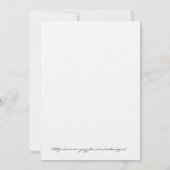 Uitnodiging tot weduwschap met Eucalyptus (Achterkant)