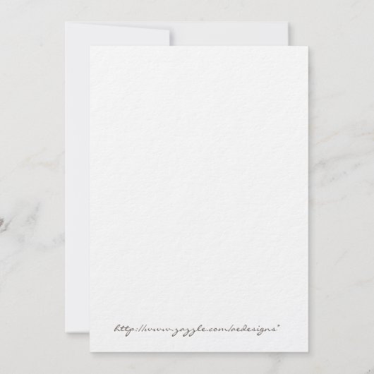 Uitnodiging tot weduwschap met Eucalyptus (Achterkant)