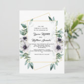 Uitnodiging tot weduwschap met Eucalyptus (Staand voorkant)