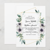 Uitnodiging tot weduwschap met Eucalyptus (Voorkant / Achterkant)