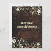 Uitnodiging tot weduwschap met geboffeld leder (Achterkant)