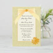 Uitnodiging tot weduwschap met Gele Vloer (Staand voorkant)