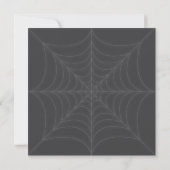 Uitnodiging tot weduwschap met Halloween Spider (Achterkant)