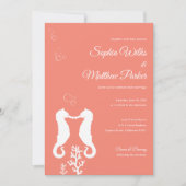 Uitnodiging tot weduwschap met koraalrif (Voorkant)