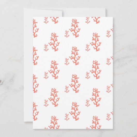 Uitnodiging tot weduwschap met koraalrif (Achterkant)