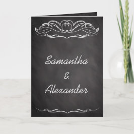 Uitnodiging tot weduwschap met late Chalkboard
