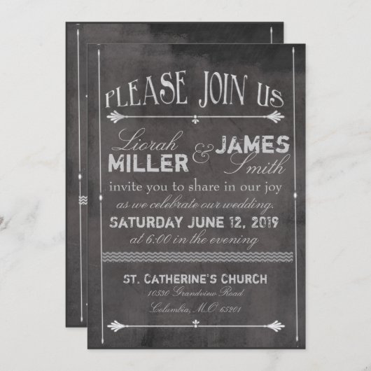 Uitnodiging tot weduwschap met ouderwetse belijder (Voorkant / Achterkant)