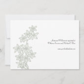 Uitnodiging tot weduwschap met Peacock (Achterkant)