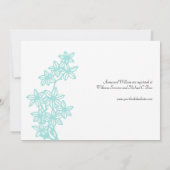 Uitnodiging tot weduwschap met Peacock (Achterkant)