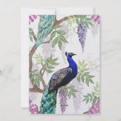 Uitnodiging tot weduwschap met Peacock (Achterkant)