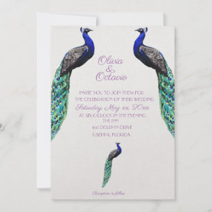 Uitnodiging tot weduwschap met Peacock