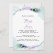 Uitnodiging tot weduwschap met Peacock (Voorkant)