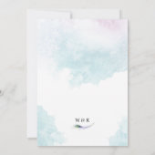 Uitnodiging tot weduwschap met Peacock (Achterkant)