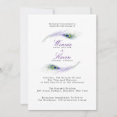 Uitnodiging tot weduwschap met Peacock (Voorkant)