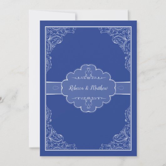 Uitnodiging tot weduwschap met Peacock (Achterkant)