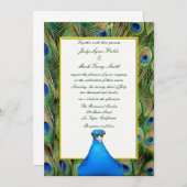 Uitnodiging tot weduwschap met Peacock (Voorkant / Achterkant)