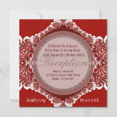 Uitnodiging tot weduwschap met rode en witte triba (Achterkant)