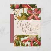 uitnodiging tot weduwschap met Rode Passie (Voorkant / Achterkant)