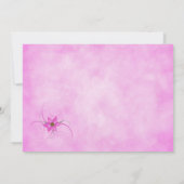  uitnodiging tot weduwschap met roze riemen (Achterkant)