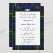 Uitnodiging tot weduwschap met Tartan (Voorkant / Achterkant)