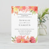 Uitnodiging tot weduwschap met wierpap (Staand voorkant)