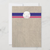 Uitnodiging tot weduwschap met zanddollar - 'Melon (Achterkant)