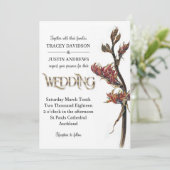 Uitnodiging tot weduwschap op Nieuw-Zeelandse vlas (Staand voorkant)