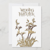 Uitnodiging tot weduwschap op Nieuw-Zeelandse vlas (Achterkant)